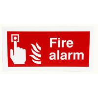 Extra Value 100x200mm Self Adhesive Safety Sign - Fire Alarm