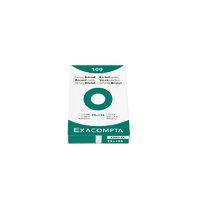 exacompta 125x200mm plain white record cards pack of 100