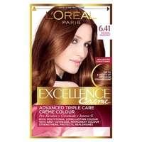 excellence creme 641 light amber brown hair dye brunette