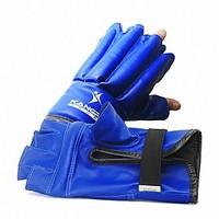 Exercise Gloves for Leisure Sports Martial art Kick Boxing Muay Thai Fitness Fingerless Gloves Waterproof Protective Stretchy PU