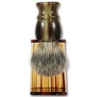 Executive Shaving Best Badger Hair Shaving Brush With Imitation Horn Handle And Drip Stand
