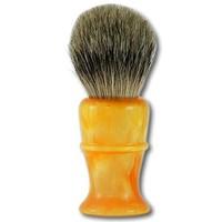 Executive Shaving Best Badger Hair Shaving Brush with Sunburst Orange Handle