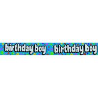 expression factory holo foil banner birthday boy
