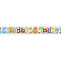 expression factory holo foil banner age 4 unisex