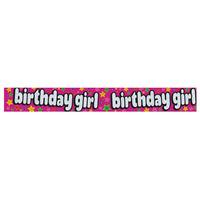 expression factory holo foil banner birthday girl