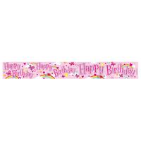 Expression Factory Shiny Foil Banner - Happy Birthday Rainbows