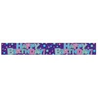 expression factory holo foil banner birthday pastels