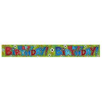 expression factory holo foil banner birthday football
