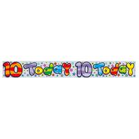 expression factory holo foil banner age 10 unisex