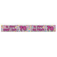 Expression Factory Holo Foil Banner - Age 70 Female