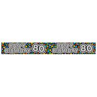 Expression Factory Holo Foil Banner - Age 80 Male
