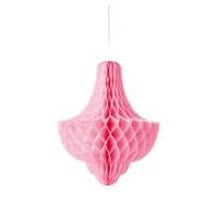 extra large light pink hanging paper honeycomb