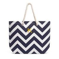 Extra Large Cabana Tote - Navy