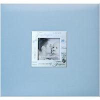 expressions postbound album 8x8 baby blue 262466