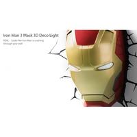 Ex-Display Iron Man 3 Mask 3D Deco Light (Marvel) by 3D Light FX