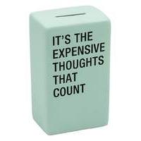 expensive thoughts money bank