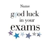 exam stars | personalised good luck cards