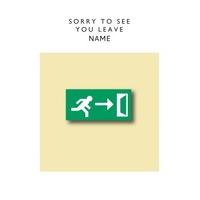 Exit | Personalised Leaving Card