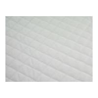 Extra Wide Quilted Polycotton Dress Fabric White