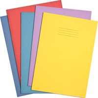 Exercise Books A4 8mm Ruled with Margin 64 Pages 50pk (Purple)