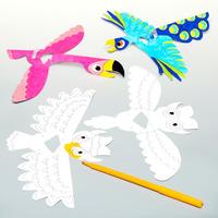 Exotic Bird Colour-in Finger Puppets (Pack of 10)