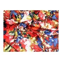 Extravagant Floral Jardin Stretch Cotton Sateen Dress Fabric