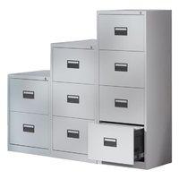 Express Filing Cabinet Coffee Cream 4 Drawers