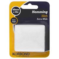Extra Wide Hemming Tape 60mm x 8m - Whit 238279
