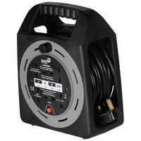 extension reel 15m 4 sockets 13 amp blackgrey ct1513