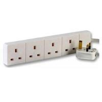 Extension Lead 5.0m 13 Amp 4-Way Socket B4W5MP