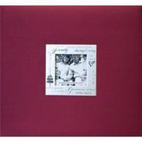 expressions postbound album 8x8 family burgundy 262468