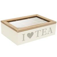 Excellent Houseware 6 Section Tea Box