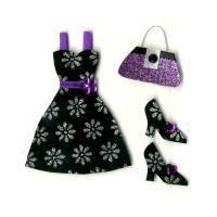 Express Yourself DIY Black Dress Shoes And Bag Handmade Stick On Decorations
