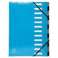 Exacompta Iderama 12 Part File Light Blue 53927E