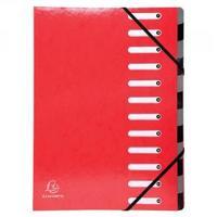 exacompta iderama 12 part file red 53925e