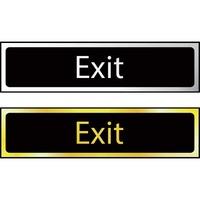 exit sign pol 200 x 50mm