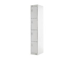 Express Standard Locker 4 Door W300xD450xH1800mm Light Grey MC00161