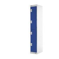 express standard locker 4 door w300xd300xh1800mm light greyblue