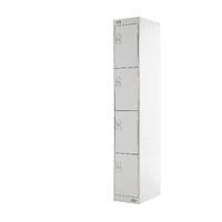 Express Standard Locker 4 Door W300xD300xH1800mm Light Grey MC00146