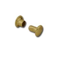 Extra Small Brass Plated 100 Pack Of Double Cap Rivets