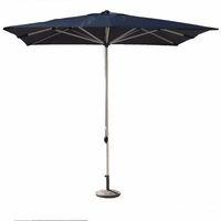 exogarden skia premium stainless steel 25m square black parasol