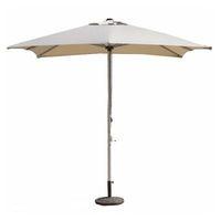 exogarden skia premium stainless steel 25m square taupe parasol
