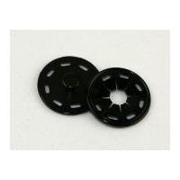 extra large plastic nylon sew on press fastener black