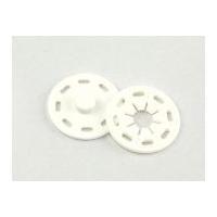 extra large plastic nylon sew on press fastener white