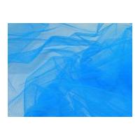 Extra Stiff Dress Net Fabric Flo Blue