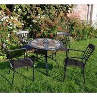 Exclusive Garden Arlington 91cm Patio Set with 4 Kingswood Chairs