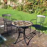 Exclusive Garden Dalton 76cm Bistro Set with 2 Kingswood Chairs