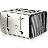 extra wide toaster 4 slice black