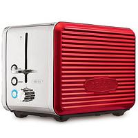 extra wide toaster 2 slice red