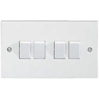 Exclusive moulded 4 gang 2 way 6A switch